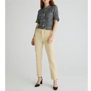 J. Crew Vintage Slim-Straight Corduroy "Pale Bone" Tan Pant Size 33 NWT/NIP